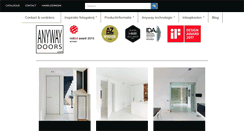 Desktop Screenshot of anywaydoors.nl