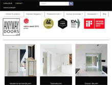 Tablet Screenshot of anywaydoors.nl