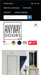 Mobile Screenshot of anywaydoors.be